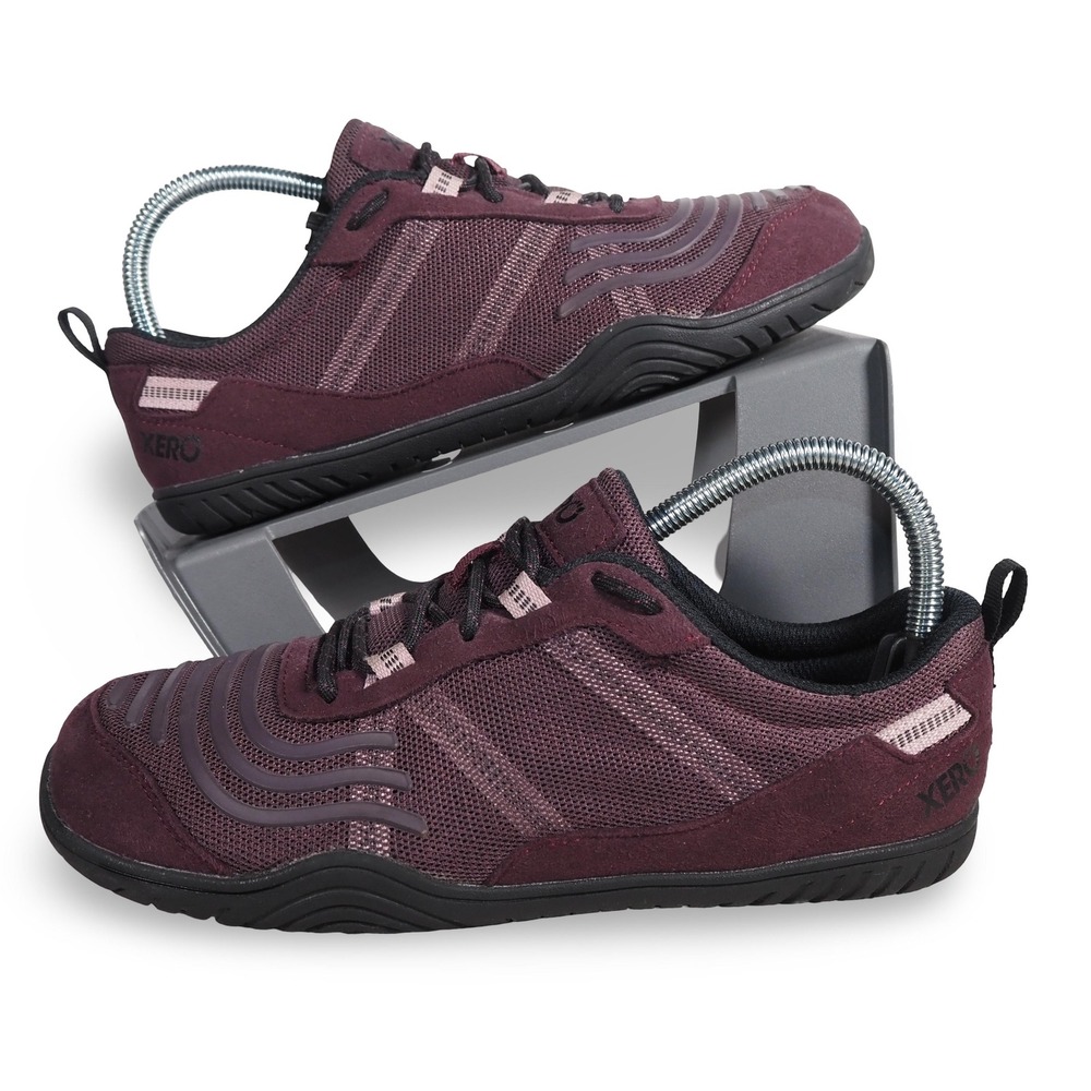 Xero Shoes 360 Womens 7.5 Burgundy Barefoot Zero Drop Cross Training Sneakers